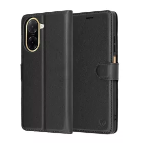   Techsuit - Leather Folio kinyitható tok - Xiaomi Redmi A5 4G (Standard) - Fekete