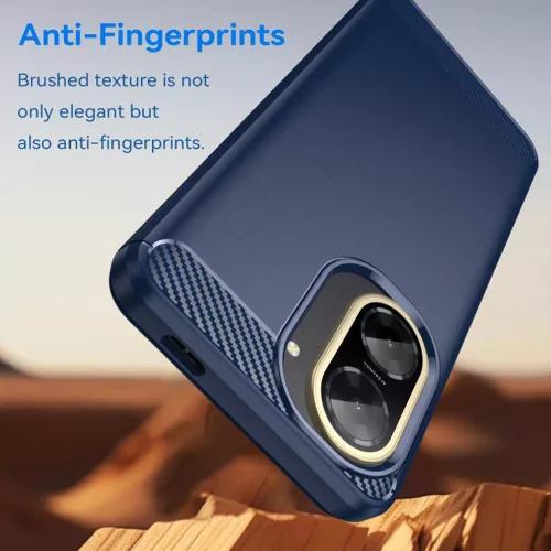 Techsuit - Carbon szilikon tok - Xiaomi Redmi A5 4G (Standard) - Kék
