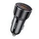 Yesido - Car Charger (Y64) - Dual-Port USB-A + Type-C, 50W, Multi Protection, Fast Charging - Black