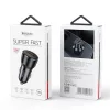Yesido - Car Charger (Y64) - Dual-Port USB-A + Type-C, 50W, Multi Protection, Fast Charging - Black