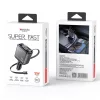Yesido - 4in1 Car Charger (Y63) - with 2x Retractable Cable, LED Ambient Light, Fast Charging, 117W - Grey