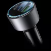 Yesido - Car Charger (Y59) - 2x Type-C, USB-A, 200W, Fast Charging, Multi Protection, Built-in Colorful Light - Black