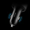 Yesido - Car Charger (Y59) - 2x Type-C, USB-A, 200W, Fast Charging, Multi Protection, Built-in Colorful Light - Black