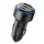 Yesido - Car Charger (Y50) - 2x Type-C, USB, Fast Charging, 60W, LED Lamp Ring, Intelligent Temperature Control Chip - Black