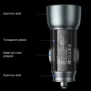 Yesido - Car Charger (Y49) - USB-A, Type-C, LED Light Effect, Fast Charging, 30W - Grey