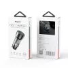 Yesido - Car Charger (Y49) - USB-A, Type-C, LED Light Effect, Fast Charging, 30W - Grey