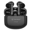 Techsuit - Prémium vezeték nélküli fülhallgató Audira Pro (CW1) - Bluetooth V5.4, 300mAh, aktív zajszűrés, 4 mikrofon - fekete