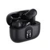 Techsuit - Prémium vezeték nélküli fülhallgató WaveBeat 100 (CW3) - Bluetooth V5.4, 300mAh, ANC, ENC, 4 mikrofon - fekete