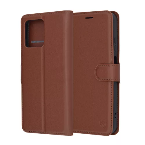Techsuit - Leather Folio - Motorola Moto G15 / G15 Power / G17 / G17 Power - Brown