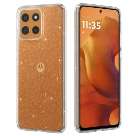   Techsuit - SparkleSkin Series - Motorola Moto G15 / G15 Power / G17 / G17 Power - Clear