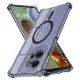 Techsuit - Shockproof Átlátszó Szilikon Magsafe tok - Motorola Moto G15 / G15 Power / G17 / G17 Power - Átlátszó fekete