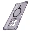 Techsuit - Shockproof Átlátszó Szilikon Magsafe tok - Motorola Moto G15 / G15 Power / G17 / G17 Power - Átlátszó fekete