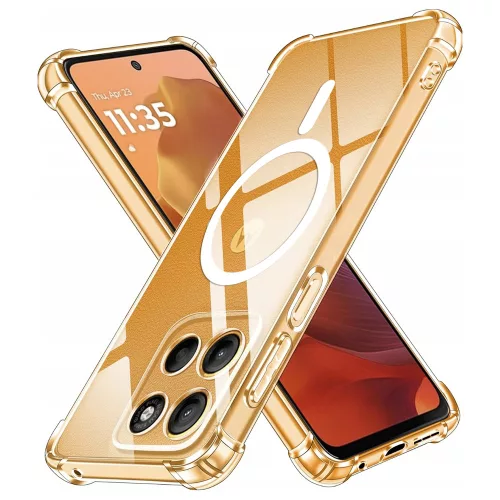 Techsuit - Shockproof Átlátszó Szilikon Magsafe tok - Motorola Moto G15 / G15 Power / G17 / G17 Power - Átlátszó