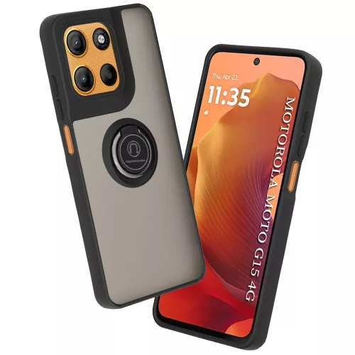 Techsuit - Glinth - Motorola Moto G15 / G15 Power / G17 / G17 Power - Fekete