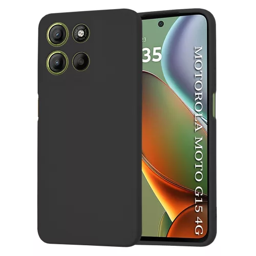 Techsuit - SoftFlex szilikon tok - Motorola Moto G15 / G15 Power / G17 / G17 Power - Fekete