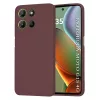 Techsuit - SoftFlex szilikon tok - Motorola Moto G15 / G15 Power / G17 / G17 Power - Bordó