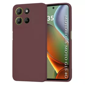   Techsuit - SoftFlex szilikon tok - Motorola Moto G15 / G15 Power / G17 / G17 Power - Bordó