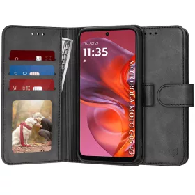   Techsuit - Diary Book kinyitható tok - Motorola Moto G05 / E15 - Fekete