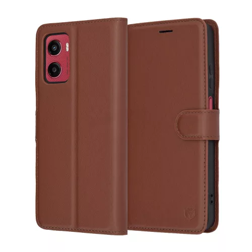 Techsuit - Leather Folio - Motorola Moto G05 / E15 - Brown