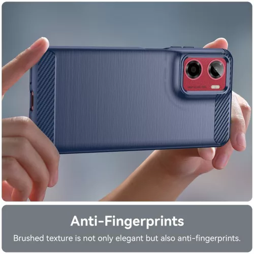 Techsuit - Carbon szilikon tok - Motorola Moto G05 / E15 - Kék