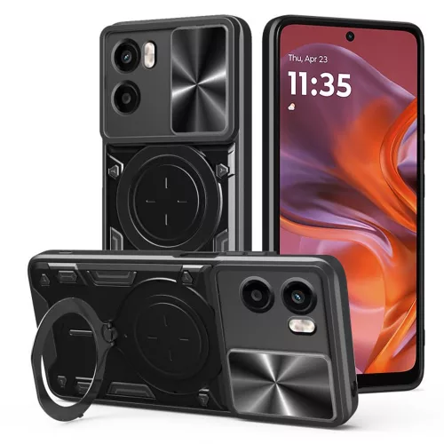 Techsuit - CamGuard Pro tok - Motorola Moto G05 / E15 - Fekete