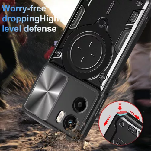 Techsuit - CamGuard Pro tok - Motorola Moto G05 / E15 - Fekete