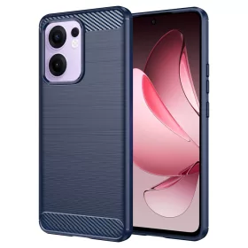   Techsuit - Carbon szilikon tok - Oppo Reno13 F 4G / Reno13 F 5G / Reno13 FS 5G - Kék