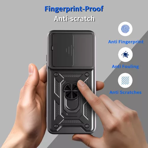 Techsuit - CamShield ütésálló tok - Xiaomi Redmi 15C 4G / Redmi 15C 5G - Fekete
