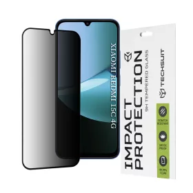   Techsuit - 111D Privacy Full Glue - Xiaomi Redmi 15C 4G / Redmi 15C 5G / Poco C85 4G - Black