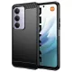 Techsuit - Carbon szilikon tok - Xiaomi Redmi 15 4G /  Redmi 15 5G - Fekete