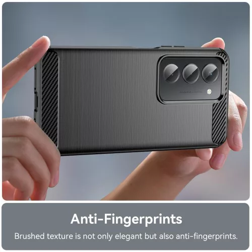 Techsuit - Carbon szilikon tok - Xiaomi Redmi 15 4G /  Redmi 15 5G - Fekete