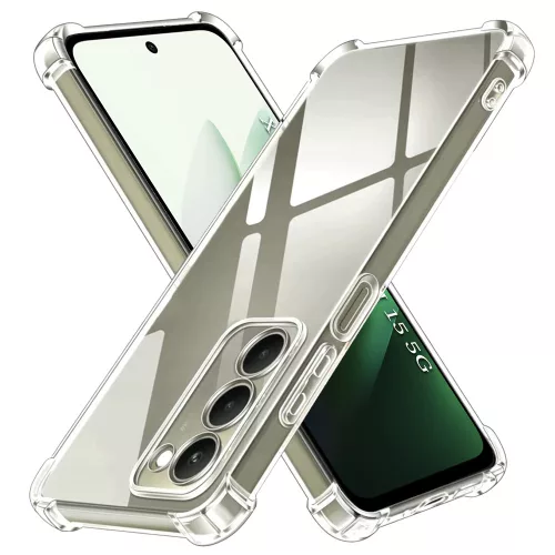 Techsuit - Shockproof Átlátszó Ütésálló Szilikon tok - Xiaomi Redmi 15 4G /  Redmi 15 5G - Átlátszó