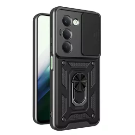   Techsuit - CamShield ütésálló tok - Xiaomi Redmi 15 4G /  Redmi 15 5G - Fekete