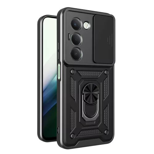 Techsuit - CamShield ütésálló tok - Xiaomi Redmi 15 4G /  Redmi 15 5G - Fekete