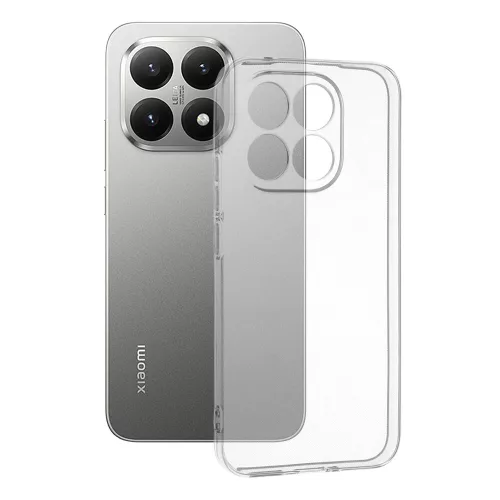 Techsuit - Clear Silicone - Xiaomi 15T - Átlátszó tok