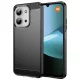 Techsuit - Carbon szilikon tok - Xiaomi Redmi 15C 4G / Redmi 15C 5G / Poco C85 4G - Fekete