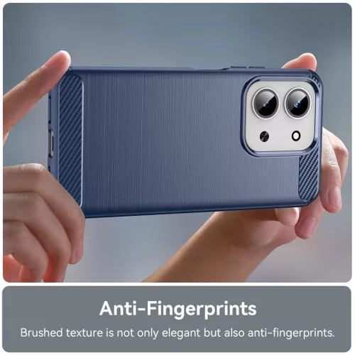 Techsuit - Carbon szilikon tok - Xiaomi Redmi 15C 4G / Redmi 15C 5G / Poco C85 4G - Kék