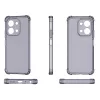 Techsuit - Shockproof Átlátszó Ütésálló Szilikon tok - Xiaomi Redmi 15C 4G / Redmi 15C 5G - Átlátszó fekete