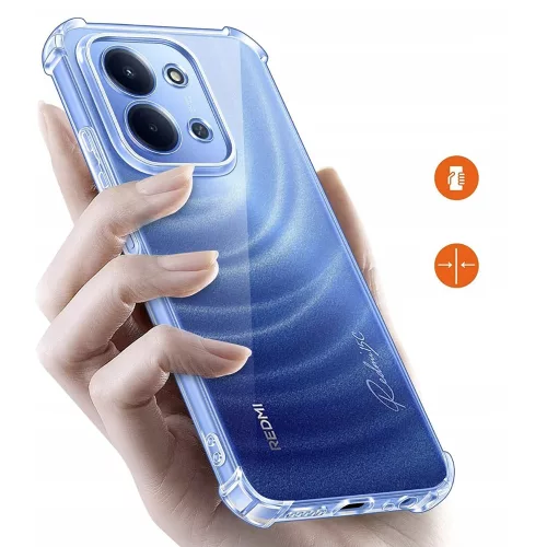 Techsuit - Shockproof Átlátszó Ütésálló Szilikon tok - Xiaomi Redmi 15C 4G / Redmi 15C 5G - Átlátszó