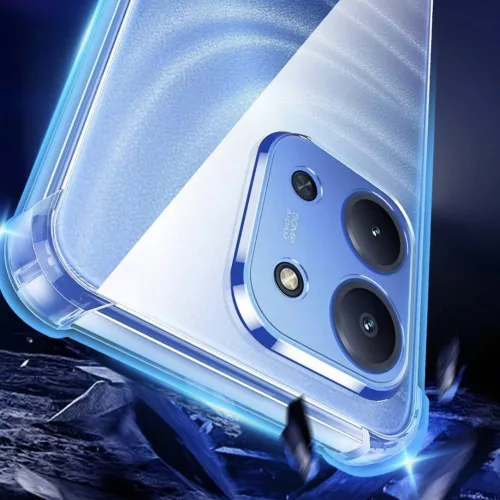 Techsuit - Shockproof Átlátszó Ütésálló Szilikon tok - Xiaomi Redmi 15C 4G / Redmi 15C 5G - Átlátszó