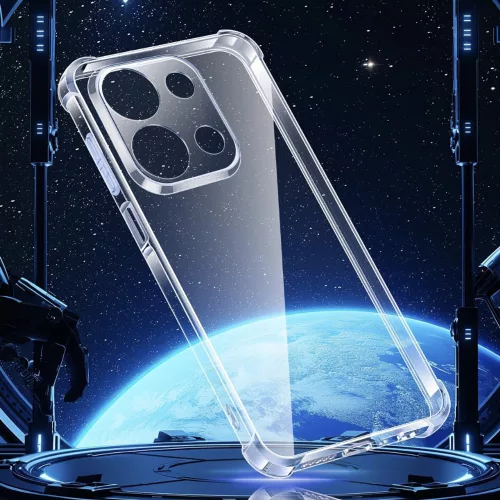 Techsuit - Shockproof Átlátszó Ütésálló Szilikon tok - Xiaomi Redmi 15C 4G / Redmi 15C 5G - Átlátszó