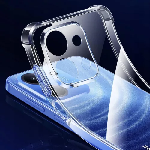 Techsuit - Shockproof Átlátszó Ütésálló Szilikon tok - Xiaomi Redmi 15C 4G / Redmi 15C 5G - Átlátszó