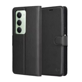   Techsuit - Leather Folio - Xiaomi Redmi 15 4G / Redmi 15 5G - Black