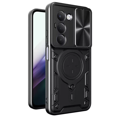 Techsuit - CamGuard Pro ütésálló tok - Xiaomi Redmi 15 4G / Redmi 15 5G - Fekete