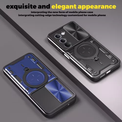 Techsuit - CamGuard Pro ütésálló tok - Xiaomi Redmi 15 4G / Redmi 15 5G - Fekete