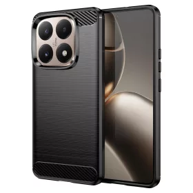 Techsuit - Carbon szilikon tok - Xiaomi 15T - Fekete