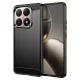 Techsuit - Carbon szilikon tok - Xiaomi 15T - Fekete