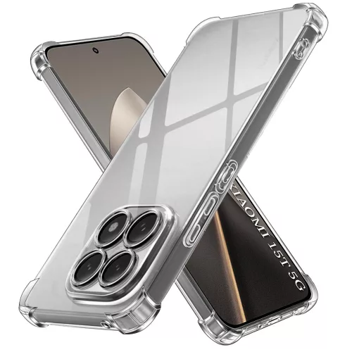 Techsuit - Shockproof Átlátszó Ütésálló Szilikon tok - Xiaomi 15T - Átlátszó