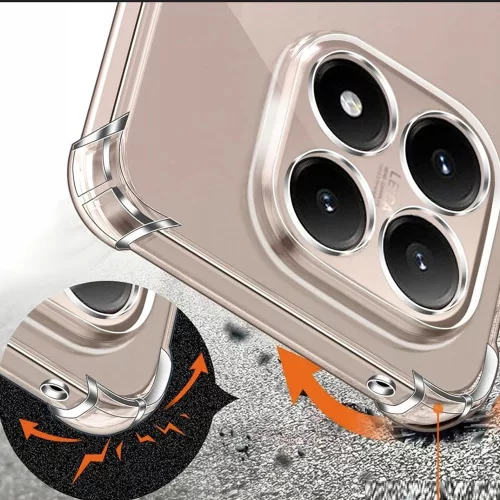 Techsuit - Shockproof Átlátszó Ütésálló Szilikon tok - Xiaomi 15T - Átlátszó