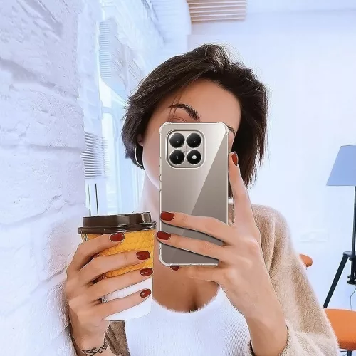 Techsuit - Shockproof Átlátszó Ütésálló Szilikon tok - Xiaomi 15T - Átlátszó